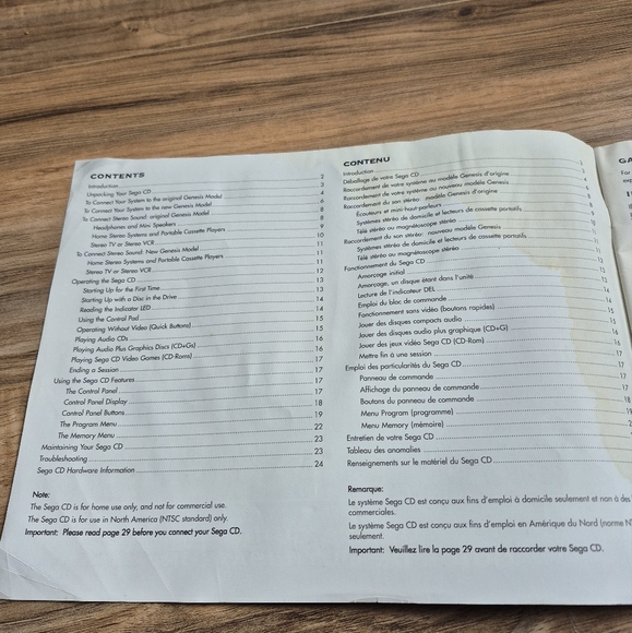 Sega Users Guide /Manual - Picture 7 of 7